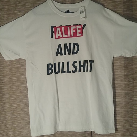 ALIFE AND BS WHITE TEE - Picture 1 of 3